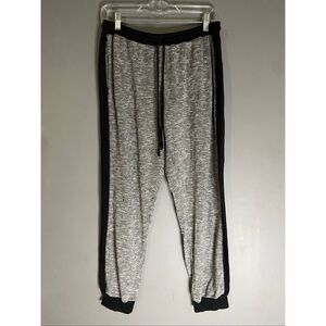Simply Vera Vera Wang Black Grey Drawstring Jogger Pants Size Large
